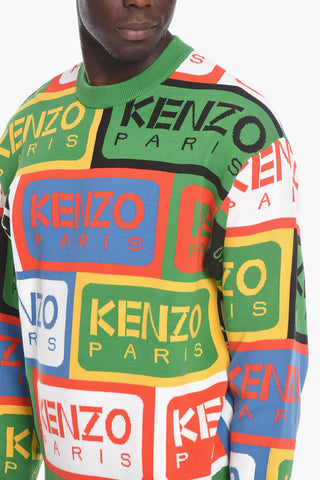 PARIS Crew Neck LABEL Cotton Sweater