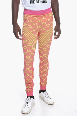 Monogram Patterned Jacquard Leggings