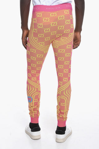 Monogram Patterned Jacquard Leggings