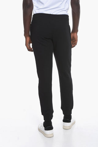 Brushed Cotton Sweatpants with Ton sur Ton Logo