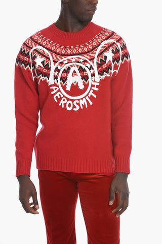 Printed AEROSMITH Wool Pullover