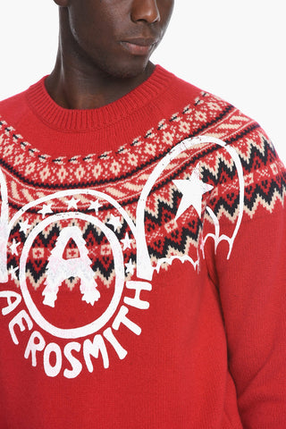 Printed AEROSMITH Wool Pullover