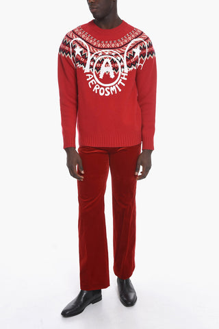 Printed AEROSMITH Wool Pullover