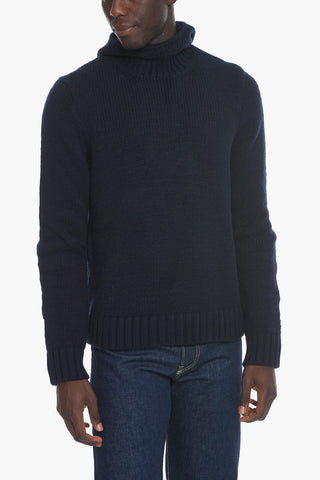 Wool Blend Pullover with Balaclava Hood