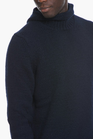 Wool Blend Pullover with Balaclava Hood
