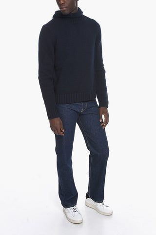 Wool Blend Pullover with Balaclava Hood