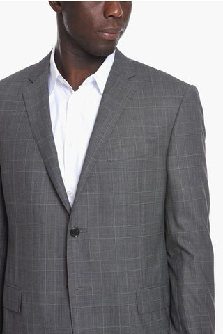Glen-checkered ACADEMY Single-breasted Blazer with Notch Lapel