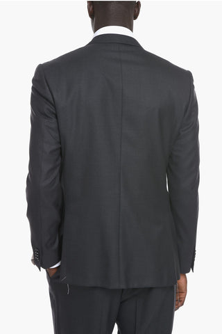 Blazer ACADEMY in Lana Extrafine con Tasche con Aletta