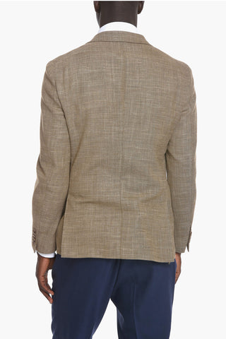 CC COLLECTION Blazer REWARD con Motivo Hopsack e Revers a Lancia