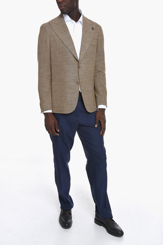 CC COLLECTION Blazer REWARD con Motivo Hopsack e Revers a Lancia