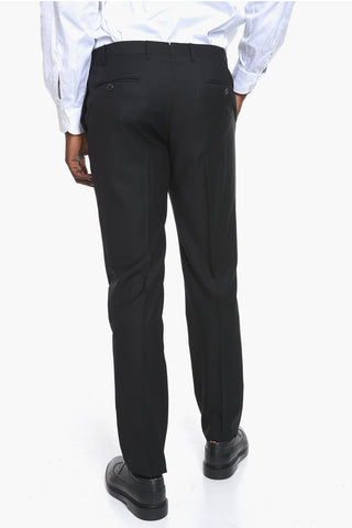 Virgin-wool CEREMONY ACADEMY 3-piece Suit with Satin Peak Lapel