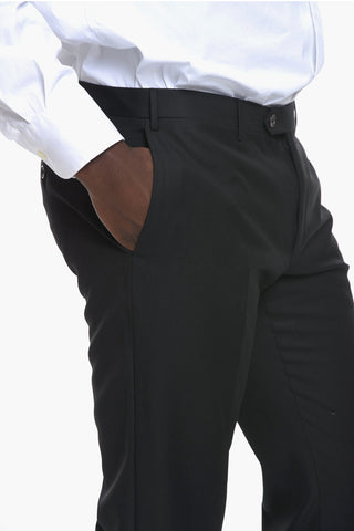 Virgin-wool CEREMONY ACADEMY 3-piece Suit with Satin Peak Lapel