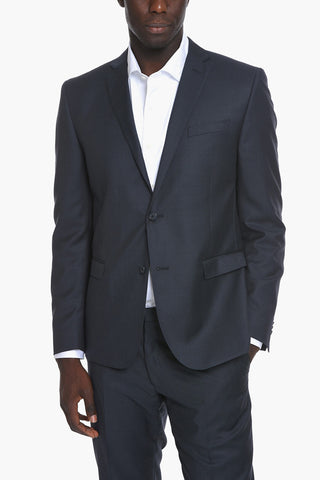 CC COLLECTION Virgin-wool-twill RESET Suit with Notch Lapel