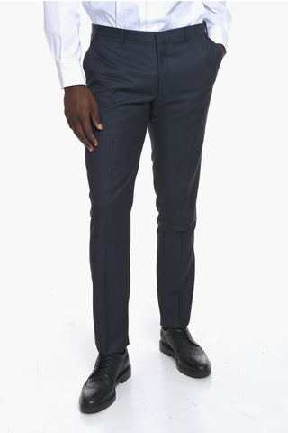 CC COLLECTION Virgin-wool-twill RESET Suit with Notch Lapel