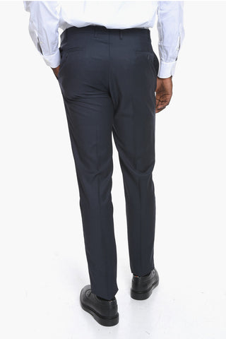 CC COLLECTION Virgin-wool-twill RESET Suit with Notch Lapel