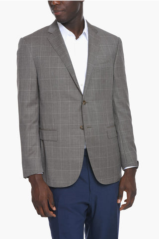 SUPER 120'S Virgin-wool ACADEMY Single-breasted Blazer with Notch Lapel