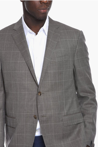 SUPER 120'S Virgin-wool ACADEMY Single-breasted Blazer with Notch Lapel