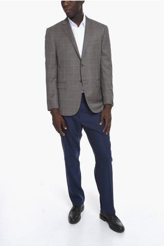 SUPER 120'S Virgin-wool ACADEMY Single-breasted Blazer with Notch Lapel