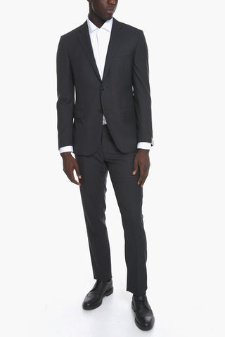 Virgin Wool ACADEMY Suit with Flap Pockets