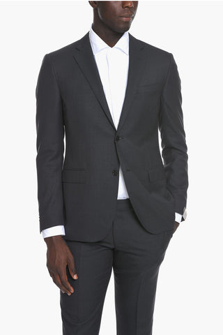 Virgin Wool ACADEMY Suit with Flap Pockets