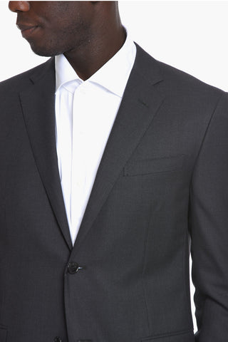 Virgin Wool ACADEMY Suit with Flap Pockets