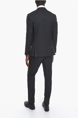 Virgin Wool ACADEMY Suit with Flap Pockets