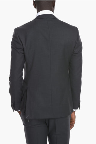 Virgin Wool ACADEMY Suit with Flap Pockets