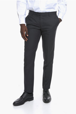 Virgin Wool ACADEMY Suit with Flap Pockets