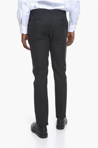 Virgin Wool ACADEMY Suit with Flap Pockets