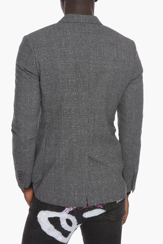 District Check Double Breasted Blazer