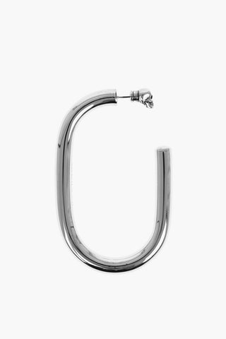 Silver Effect Hoop Single Earring