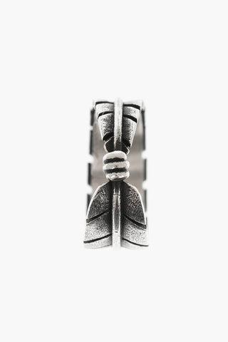 Anello NATIVE a Forma di Piuma in Argento