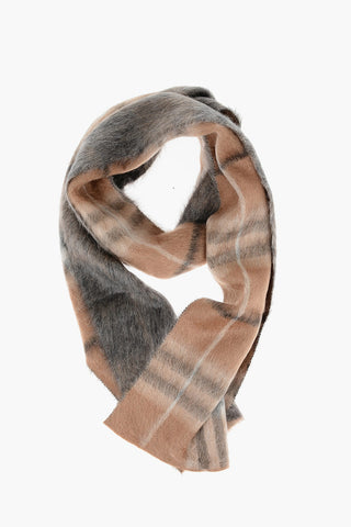 Sciarpa Bicolore Motivo Plaid