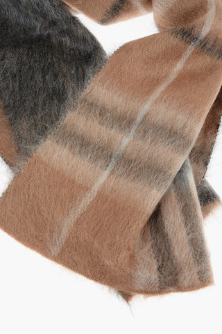 Sciarpa Bicolore Motivo Plaid
