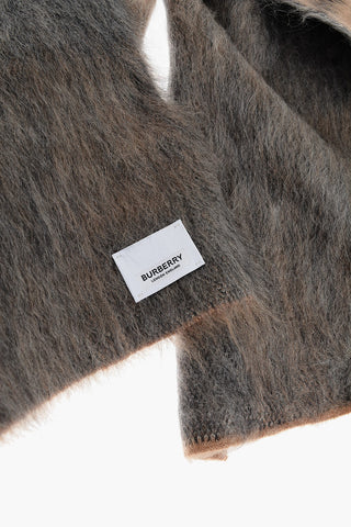 Sciarpa Bicolore Motivo Plaid
