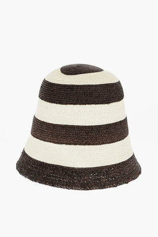 Two-Tone Raffia ORMA Bucket Hat