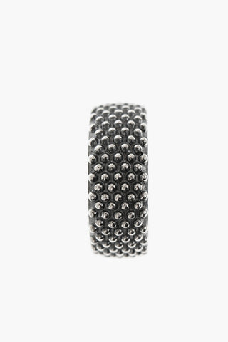 Anello a Fascia Puntinato in Argento
