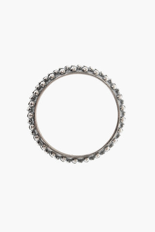 Anello a Fascia Puntinato in Argento