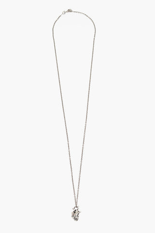 Silver Necklace with Heart-Shaped Pendant