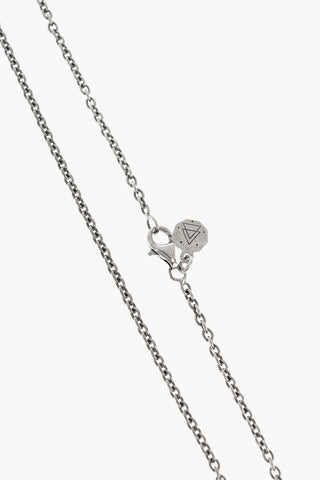 Silver Necklace with Heart-Shaped Pendant