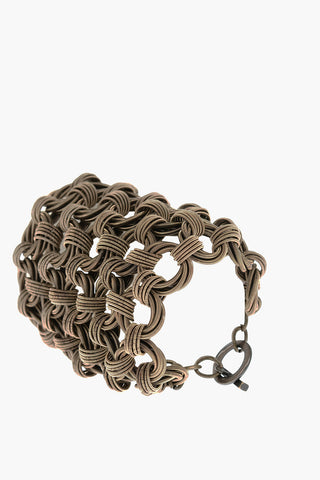 Bracciale in Rete Metallica a Tinta Unita