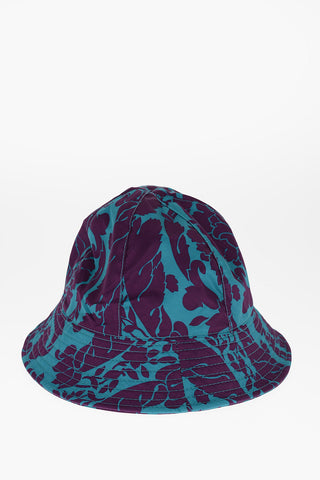 Cappello Bucket Bicolore in Stampa Barocco