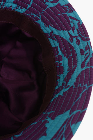 Cappello Bucket Bicolore in Stampa Barocco