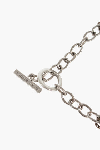 Steel Necklace with Cut-Out Details