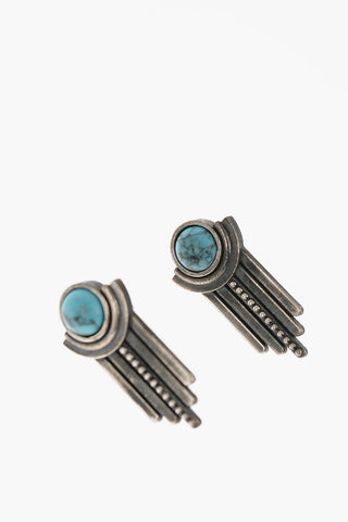 Silver SOLE e PIOGGIA Earrings with Central Stone