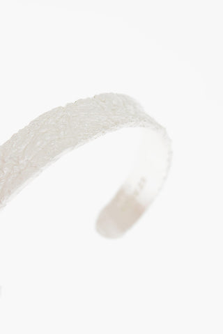 Silver Open Bangle Bracelet