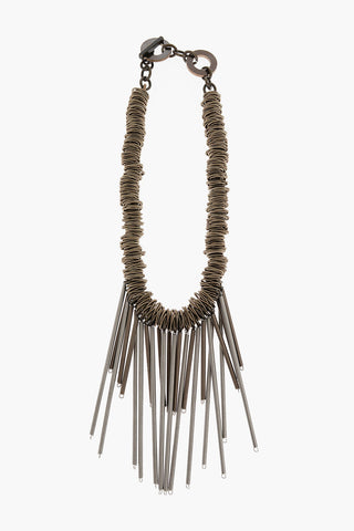 Steel Necklace with Pendants