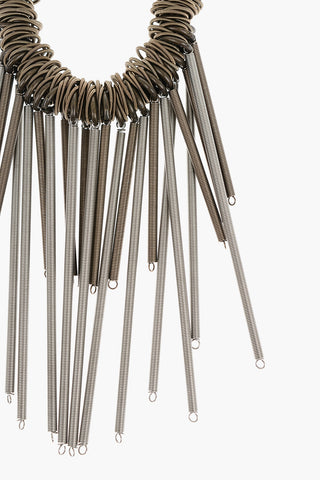 Steel Necklace with Pendants