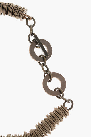 Steel Necklace with Pendants