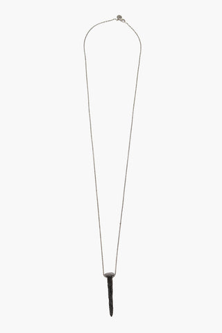 Silver Necklace with Forged Nail Pendant
